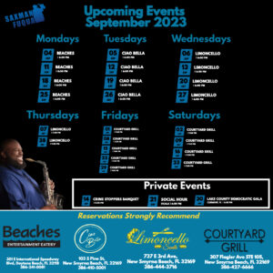 Upcoming Events – Daniel "Saxman" Fuqua